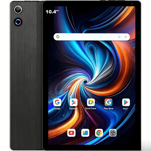 AEEZO 10.36'' Android 14 Tablet with 16GB RAM 128GB ROM 1TB TF Card Expandable Octa-Core, Widevine L1, 1280 * 800 HD Touchscreen, Face ID, Wi-Fi 6, Fast Charging - Black