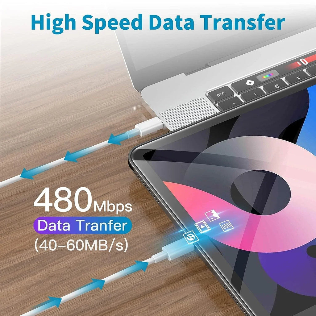 USB-C to USB-C Fast Charging Cable Type C Quick Data SYNC Cable