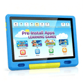 AEEZO 10-inch Kids Tablet, HD IPS Display Tablet for Kids, 6GB RAM, 64GB ROM, Quad-Core Processor, Kidoz Pre Installed& Kids Education, Parental Control,-Proof Case (Blue)